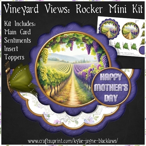 Vineyard Views - Scalloped Rocker Card - Mini Kit