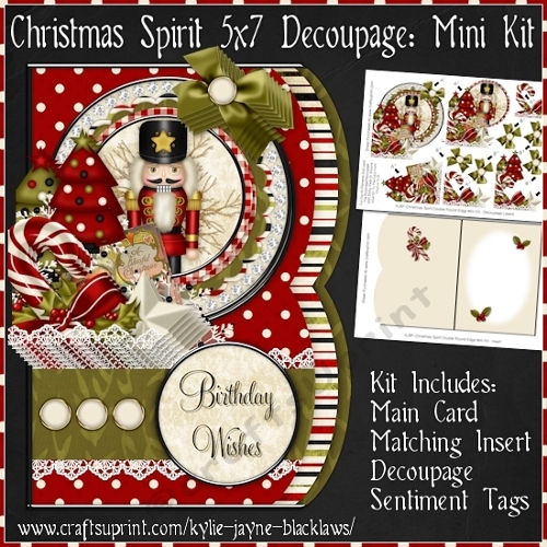 Christmas Spirit - Double Rounded Edge Card Mini Kit