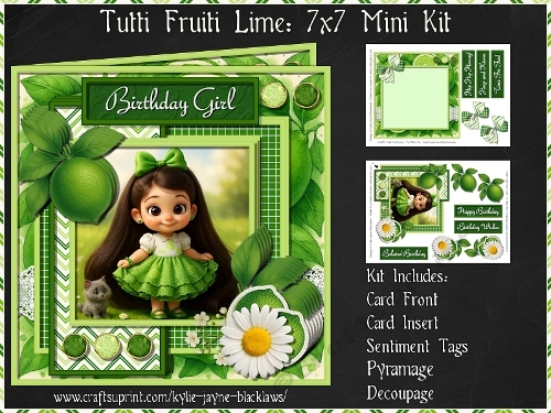Tutti Fruiti Lime - 7x7 Pyramage Mini Kit