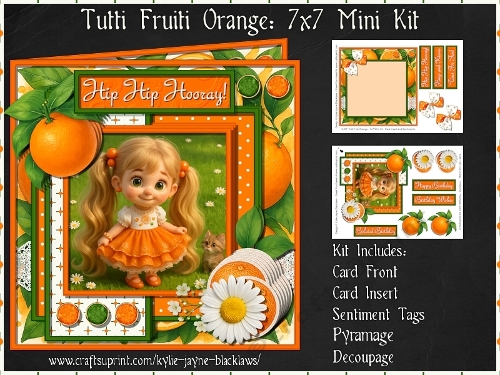 Tutti Fruiti Orange - 7x7 Pyramage Mini Kit