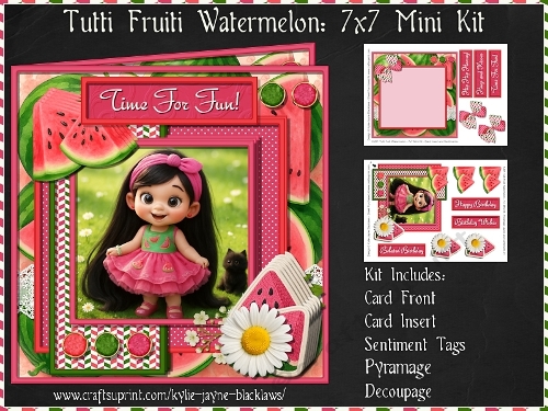 Tutti Fruiti Watermelon - 7x7 Pyramage Mini Kit