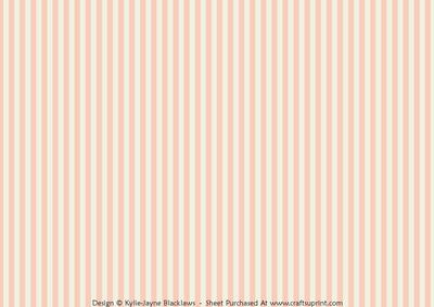 Candy Stripes Background - Apricot and Cream - Landscape