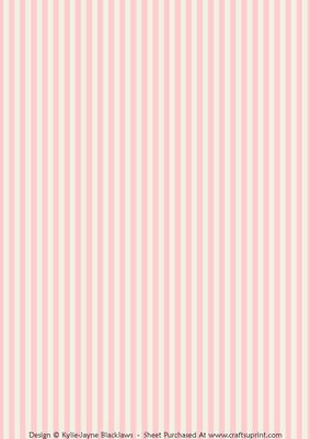 Candy Stripes Background - Pink and Cream - Portrait