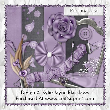 Vintage Mauve Page Kit