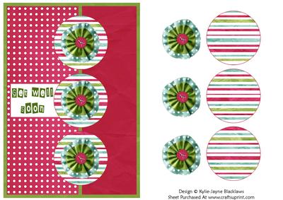 Pink Polka - Get Well Soon Card