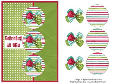 Green Polka - Thinking of You Card