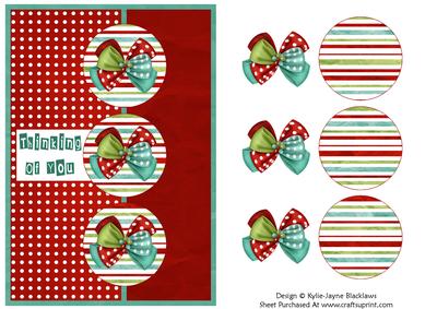 Red Polka - Thinking of You Card