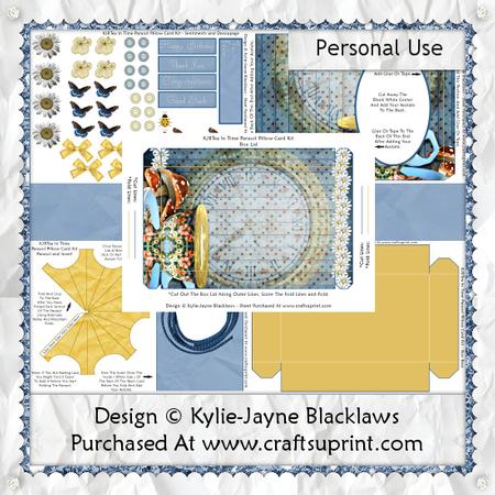 Tea in Time - 3D Parasol Pillow Card Kit