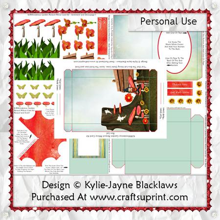 Wonderous Garden - 3D Parasol Pillow Card Kit