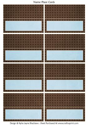 Pastel and Chocloate Polka 3b - Name Place Cards