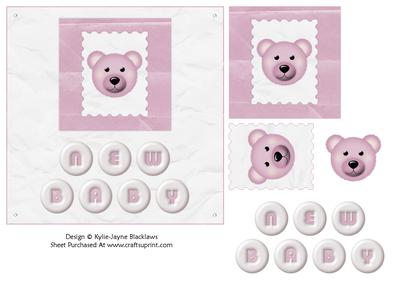 New Baby 7 - Quick Card and 3D Decoupage