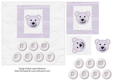 New Baby 8 - Quick Card and 3D Decoupage