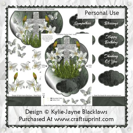 The Lord's Prayer 1 - Scalloped Popup Card Kit