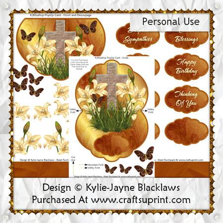The Lord's Prayer 3 - Scalloped Popup Card Kit