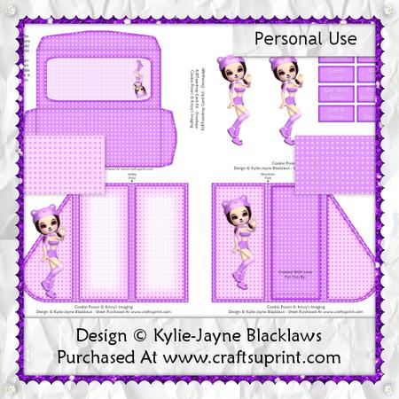 Grape Soda Pop Teardrop Card Kit