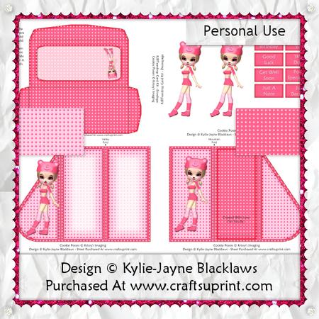 Strawberry Soda Pop Teardrop Card Kit