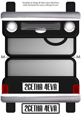Black Limousine - 2getha 4eva - Shaped Card