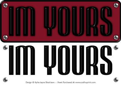 Large Dl - Im Yours 1 - 3D Decoupage Card