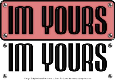 Large Dl - Im Yours 2 - 3D Decoupage Card