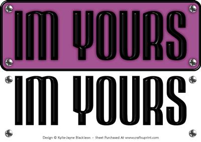Large Dl - Im Yours 3 - 3D Decoupage Card