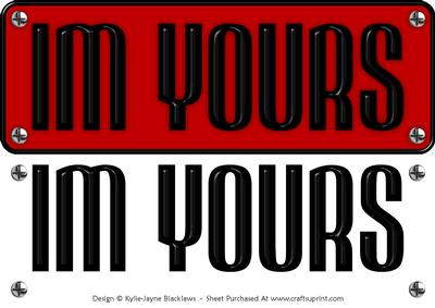 Large Dl - Im Yours 4 - 3D Decoupage Card