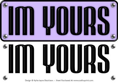 Large Dl - Im Yours 5 - 3D Decoupage Card