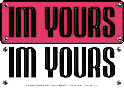 Large Dl - Im Yours 6 - 3D Decoupage Card