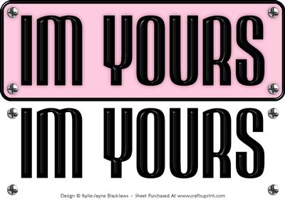 Large Dl - Im Yours 7 - 3D Decoupage Card