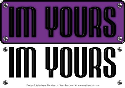 Large Dl - Im Yours 8 - 3D Decoupage Card