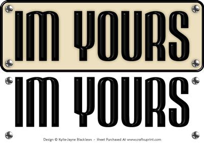 Large Dl - Im Yours 9 - 3D Decoupage Card
