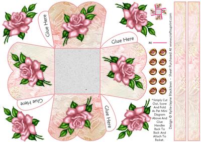 Pink Rose - Treat Basket