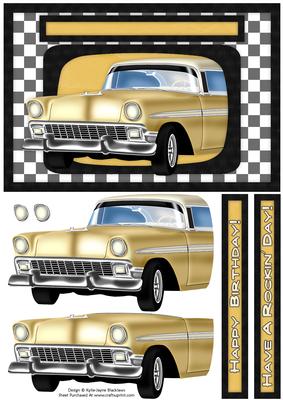1950s Car 1 - Birthday Card