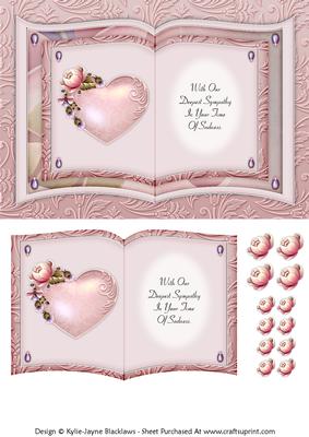 Dusky Pink 1 - Deepest Sympathy - Book Sheet
