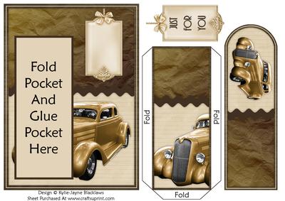 Gatsby Glamour - Just for You - Bookmark Pocket Card