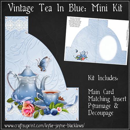Vintage Tea in Blue Mini Kit