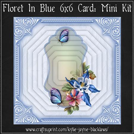 Floret in Blue 6x6 Mini Kit