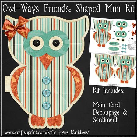 Owl-ways Friends Shaped Card Mini Kit
