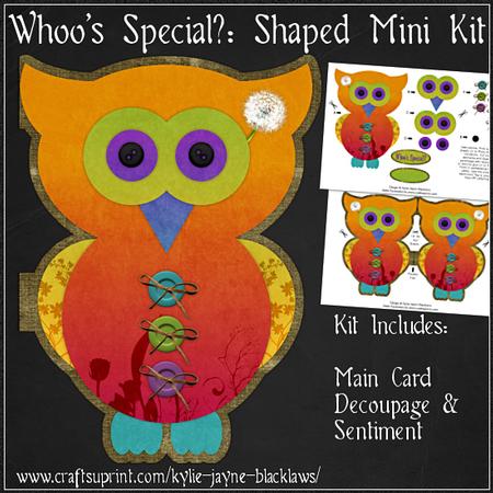 Whoo's Special Shaped Card Mini Kit