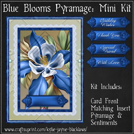 Blue Blooms Pyramage Mini Kit