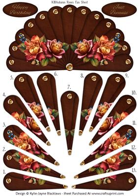 Autumn Roses - Happy Birthday - Just Because - Fan Sheet