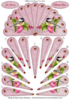 Bird and Berries - So Sorry - Thank You - Fan Sheet