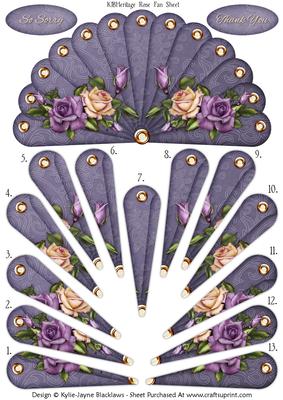 Heritage Rose - So Sorry - Thank You - Fan Sheet