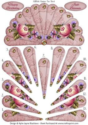 Pink Passion - Happy Birthday - Just Because - Fan Sheet