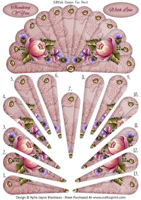 Pink Passion - Thinking of You - with Love - Fan Sheet