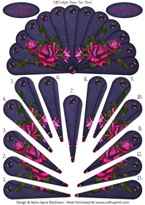 Twilight Roses - Thinking of You - with Love - Fan Sheet