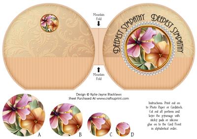Apricot Fleurs Pyramage - Deepest Sympathy