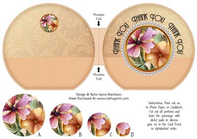 Apricot Fleurs Pyramage - Thank You