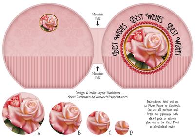 Edwardian Rose Pyramage - Best Wishes