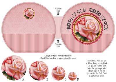 Edwardian Rose Pyramage - Thinking of You