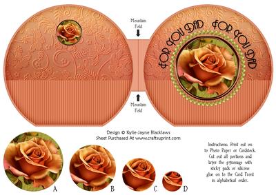 October Rose Pyramage - for You Dad